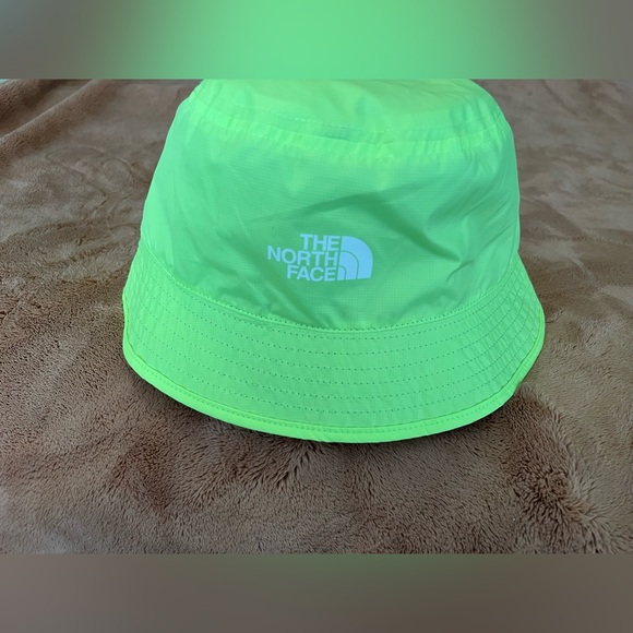 North face bucket hat, neon green, and black, reversible bucket hat - Picture 1 of 2